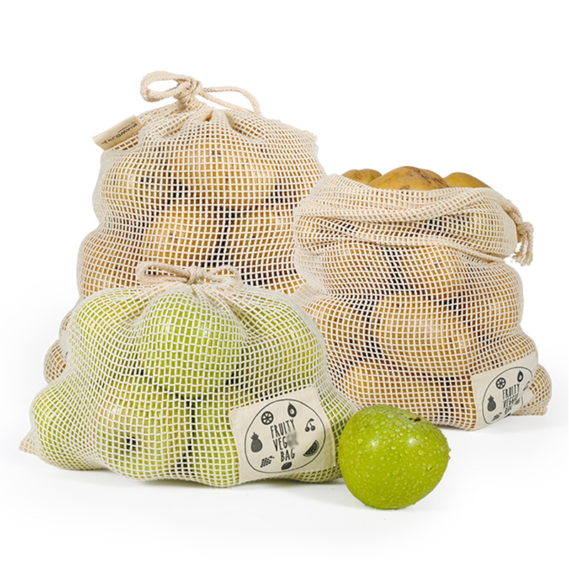 6/10 Packs Organic Cotton Reus - Reusable Produce Bag 评论和价格
