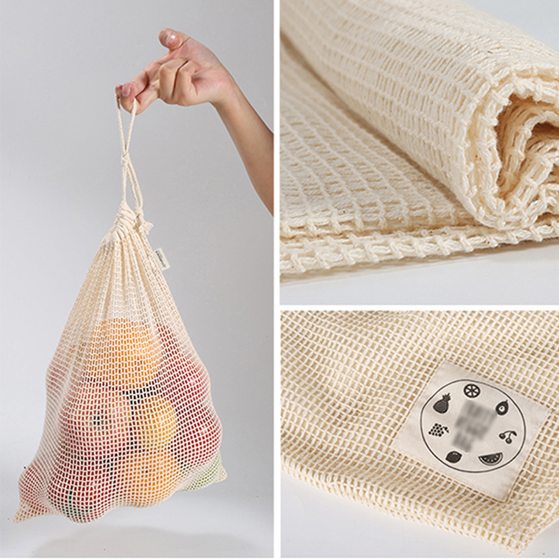 6/10 Packs Organic Cotton Reus - Reusable Produce Bag 评论和价格