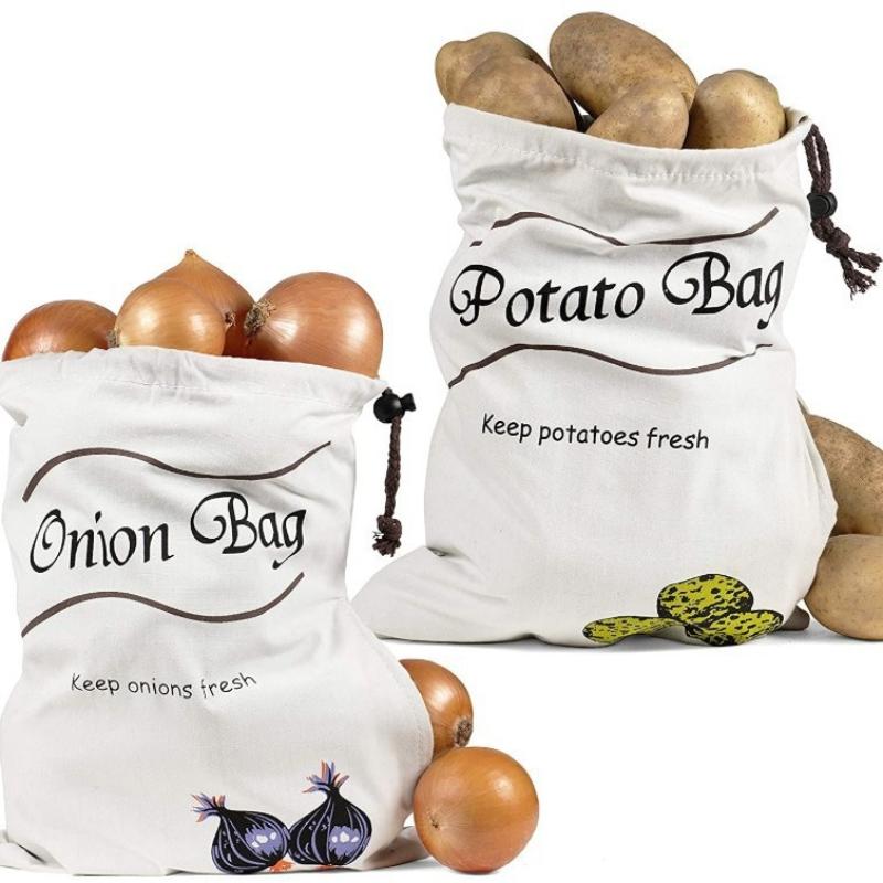 Potato Onion Storage Bag Keep  - Reusable Produce Bag 评论和价格