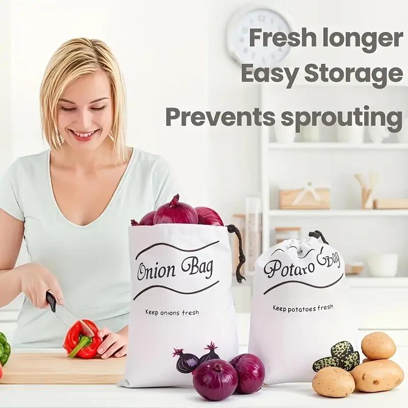 Potato Onion Storage Bag Keep  - Reusable Produce Bag 评论和价格