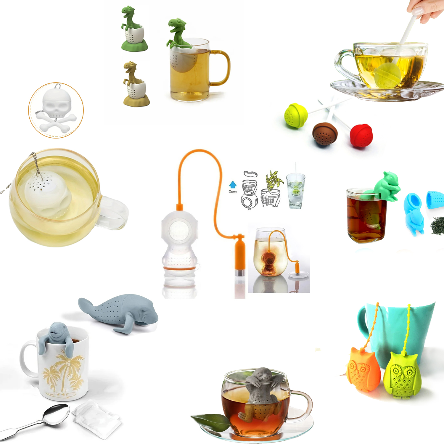 Tea Infuser Silicone Tea Strai - Loose Leaf Tea Infuser 评论和价格
