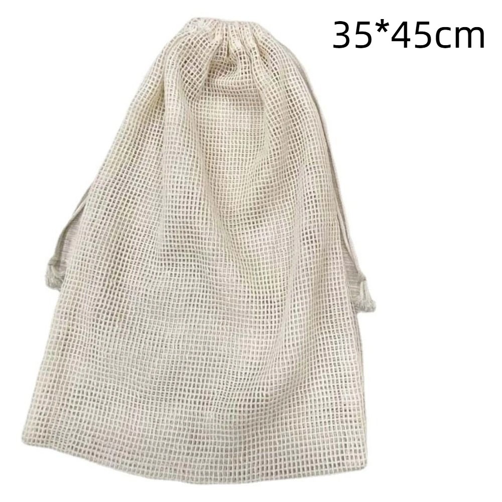 New Reusable Cotton Mesh Bag L - Reusable Produce Bag 评论和价格
