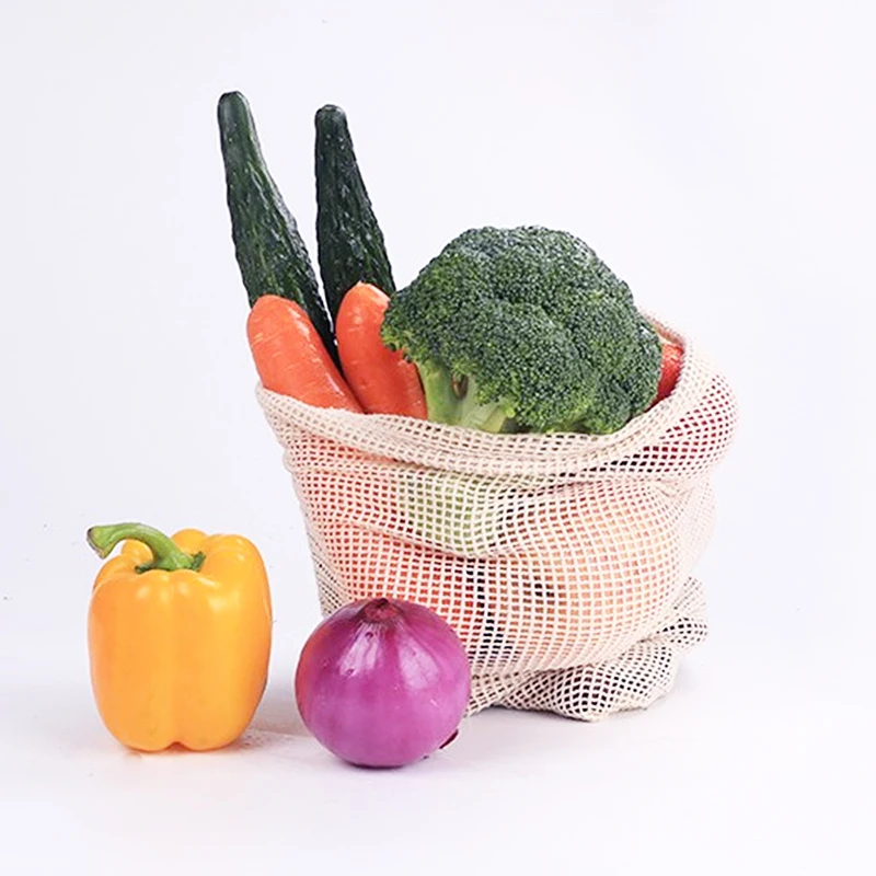 Cotton Mesh Vegetable Bags Pro - Reusable Produce Bag 评论和价格