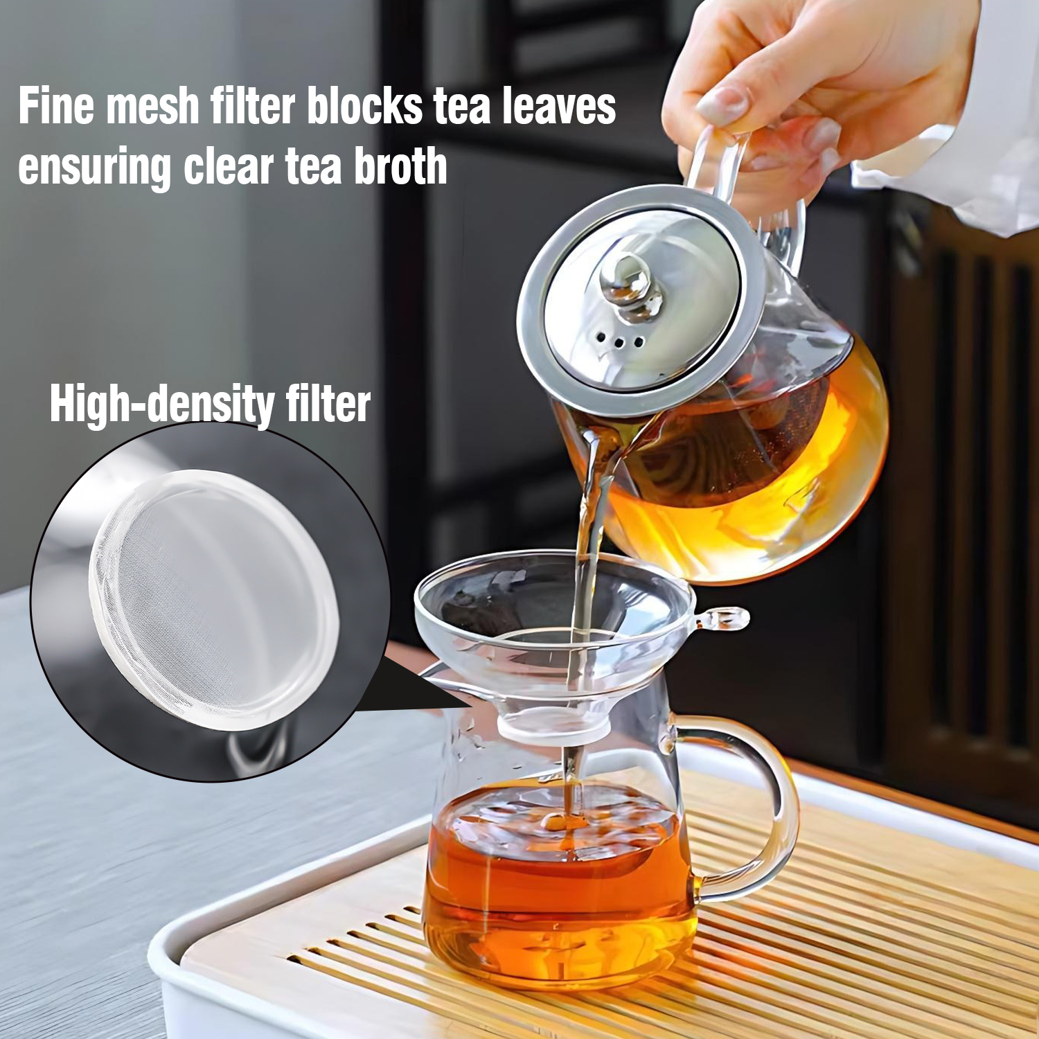 OANKR Glass Tea Strainer for L - Loose Leaf Tea Infuser 评论和价格