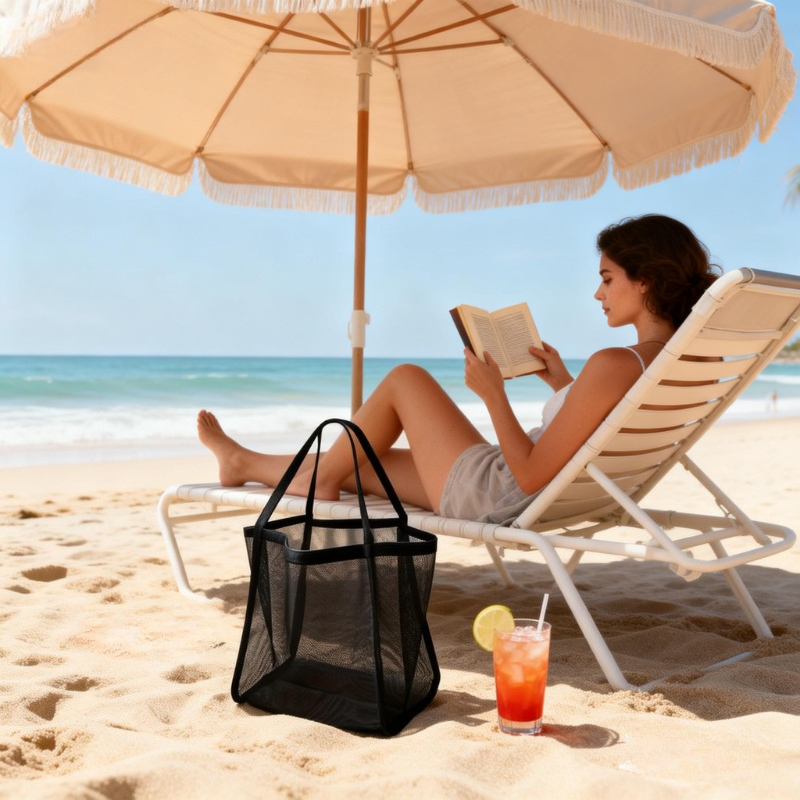 Large Mesh Beach Bag High Capa - Reusable Produce Bag 评论和价格