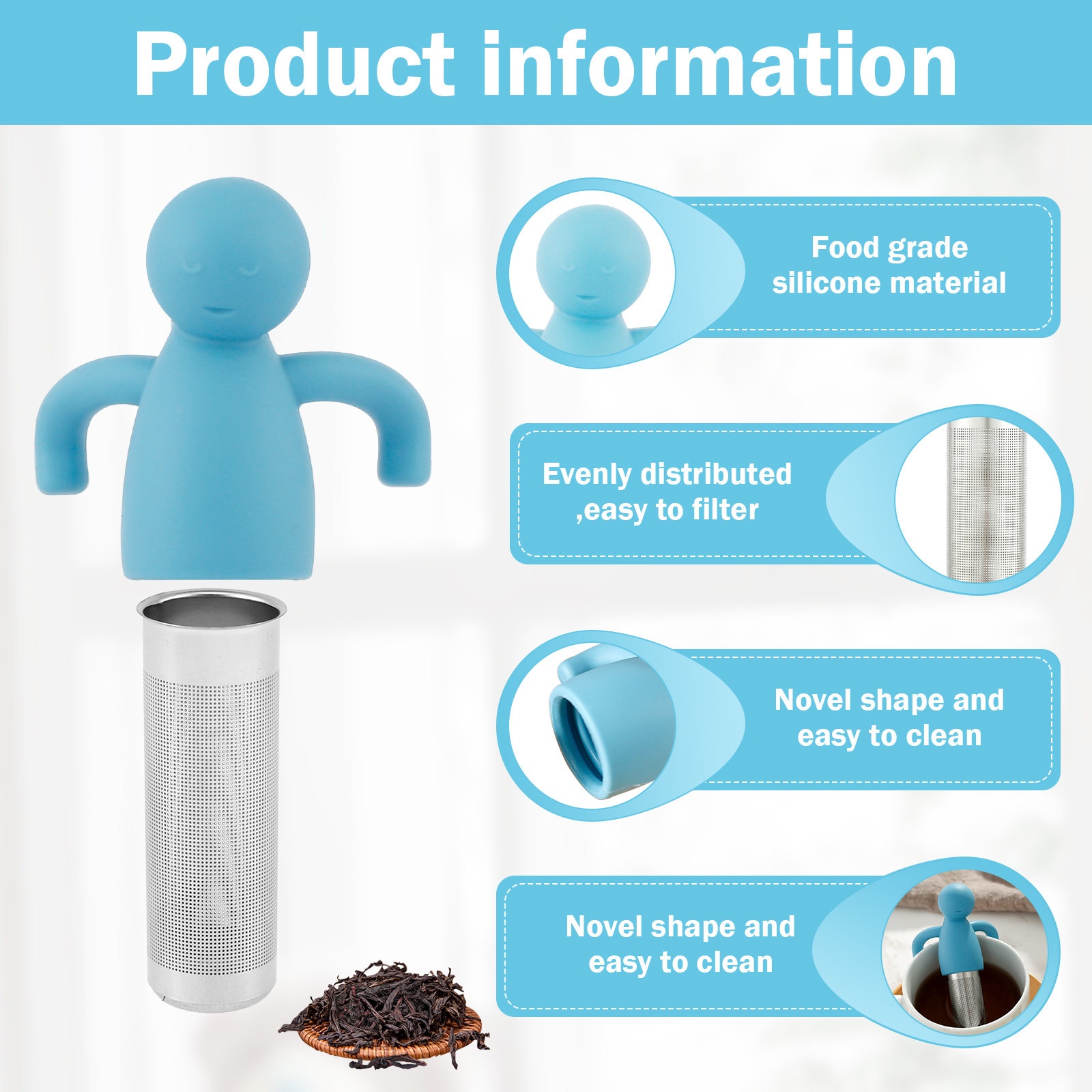 4Pcs Tea Infuser for Loose Tea - Loose Leaf Tea Infuser 评论和价格