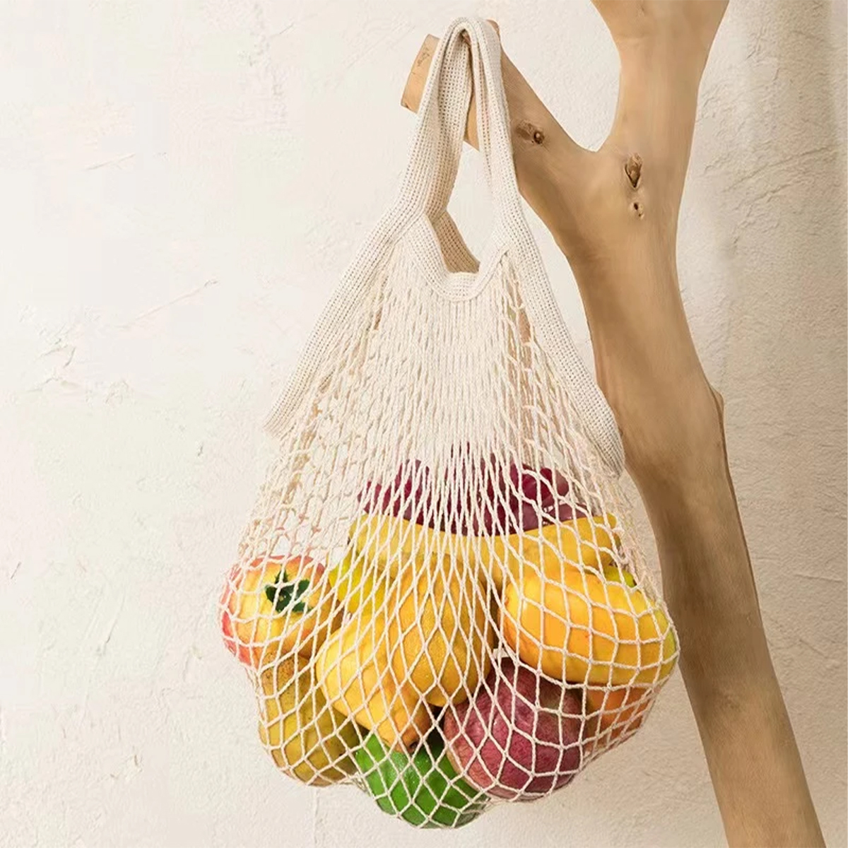 Reusable Cotton Fishnet Bag Sh - Reusable Produce Bag 评论和价格