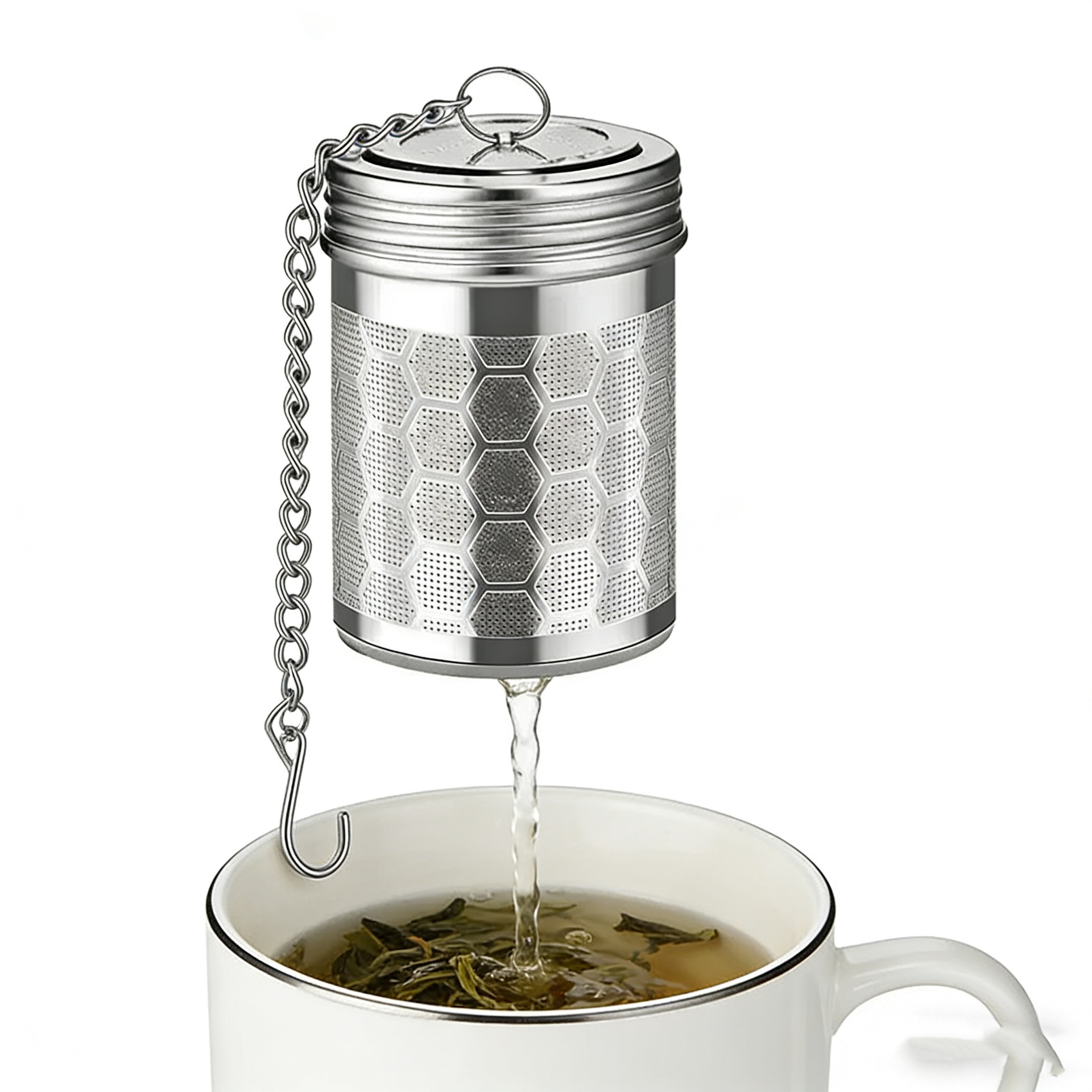 1PCS Stainless Steel Tea Infus - Loose Leaf Tea Infuser 评论和价格
