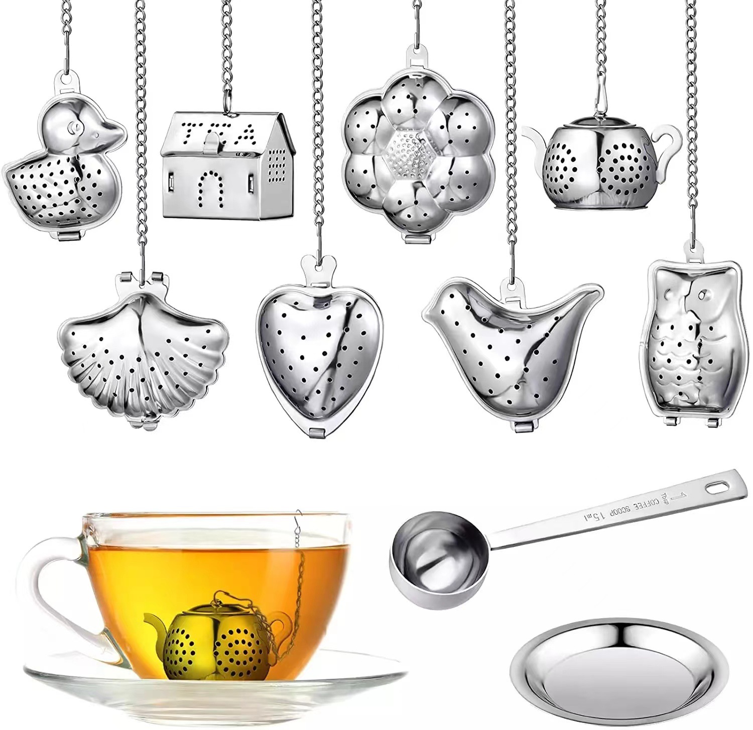 Tea Strainer Stainless Steel T - Loose Leaf Tea Infuser 评论和价格