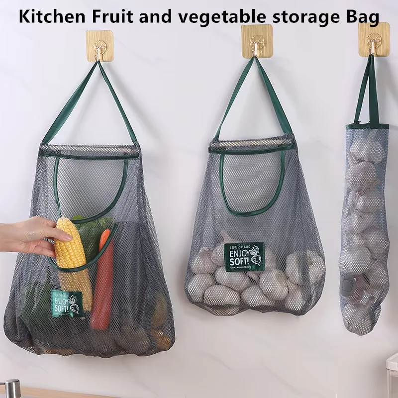 1PC Kitchen Hanging Mesh Bag R - Reusable Produce Bag 评论和价格